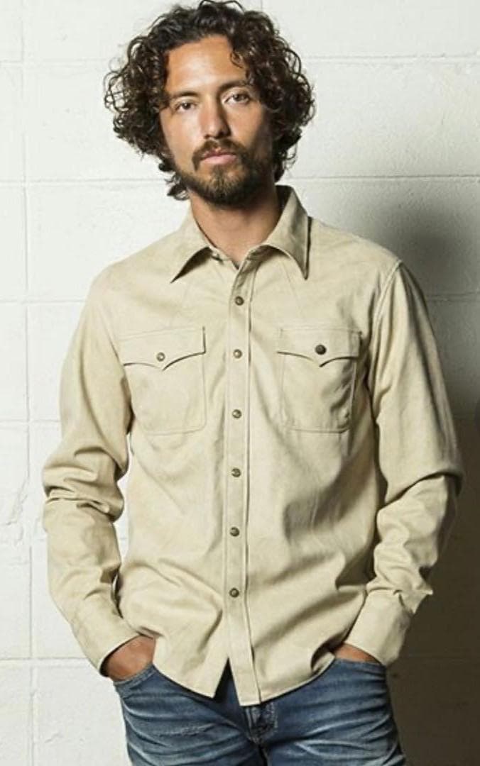 超美品 TMT AMARETTA SUEDE SHIRTS 定価 33000円