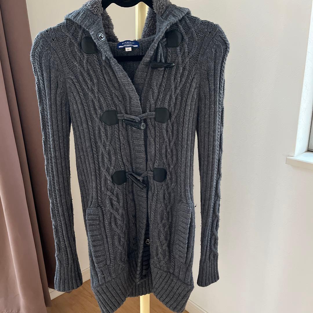 緊急お値下げ❣️BURBERRY ブルーレーベルダッフルコートグレー 38