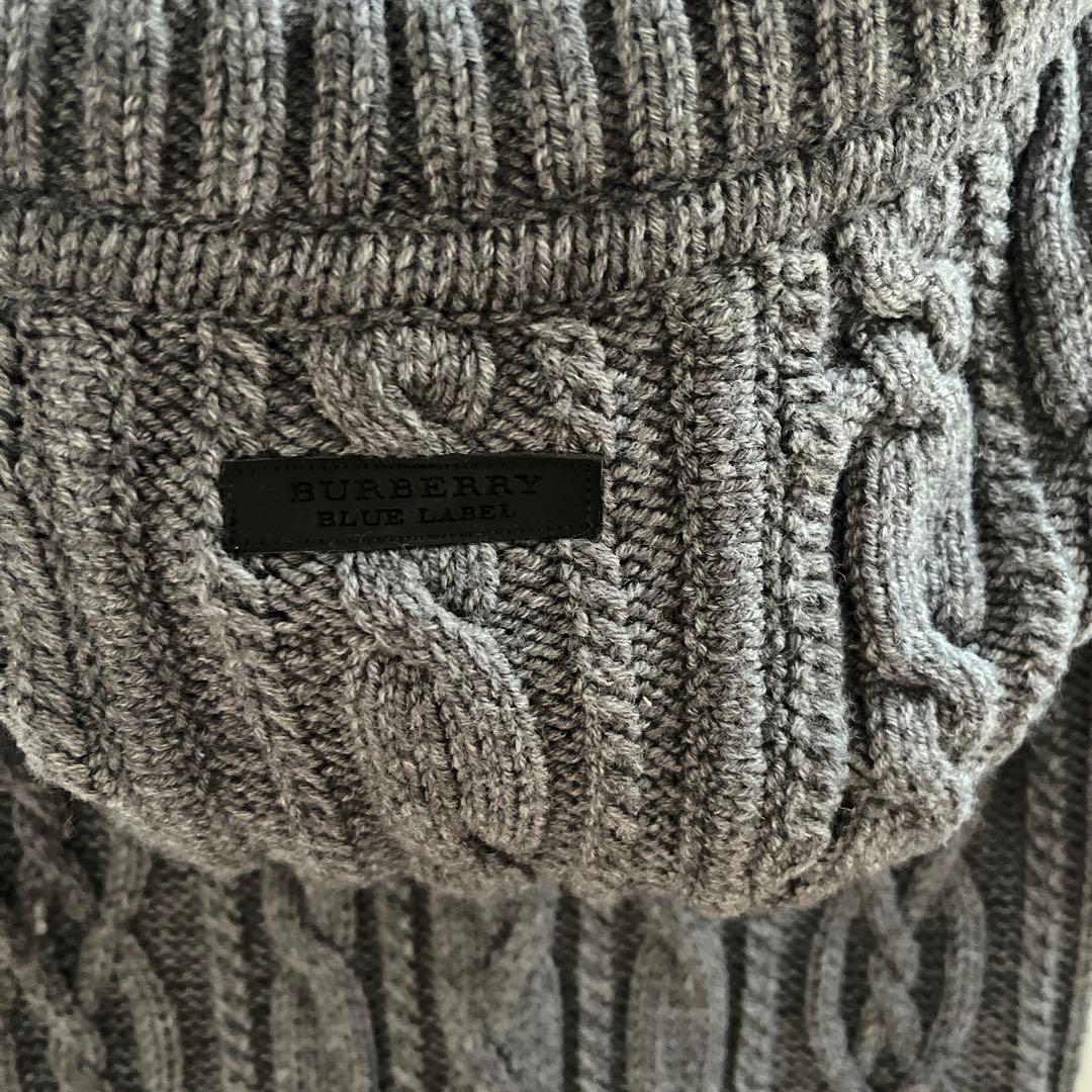 緊急お値下げ❣️BURBERRY ブルーレーベルダッフルコートグレー 38
