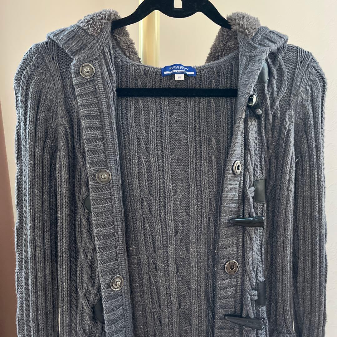 緊急お値下げ❣️BURBERRY ブルーレーベルダッフルコートグレー 38