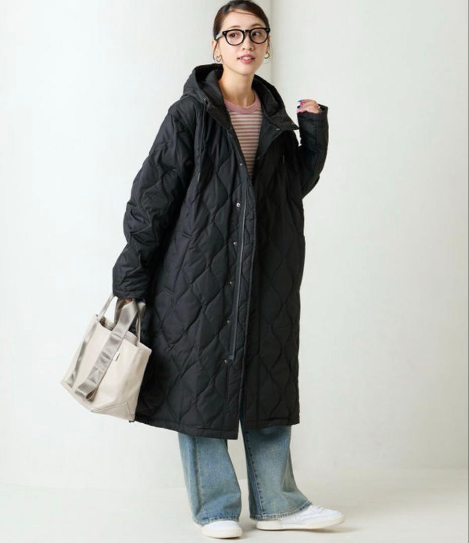 TAION フリークスストア　キルティング フード ロングダウン　ロング　コート