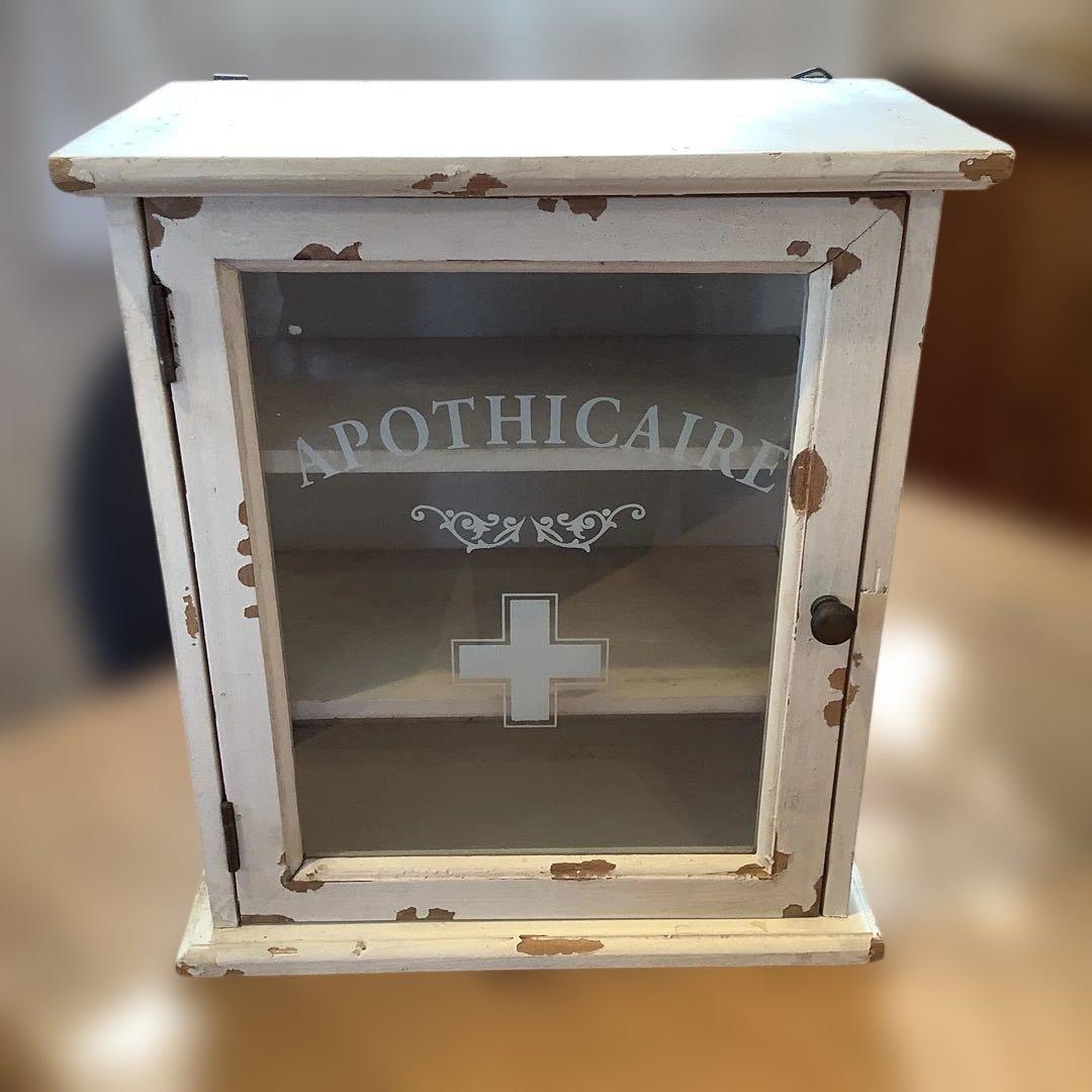 アリスの時間　救急箱　木製　アンティーク雑貨