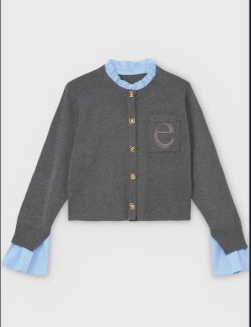 EIMY ISTOIRE Attached collar ニットジャケット