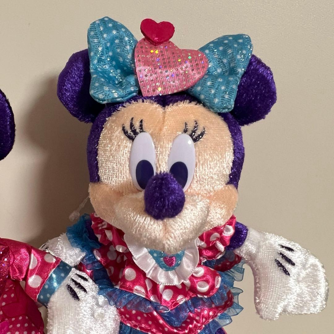 ディズニー パルパルーザ ミニー ミッキー ぬいぐるみバッジ ぬいば