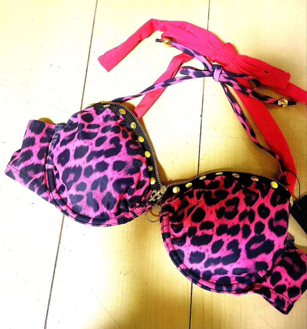 ヒョウ柄　ブラ平成　ハードコア　ギャル　y2k MARS dia系　パンク　姫