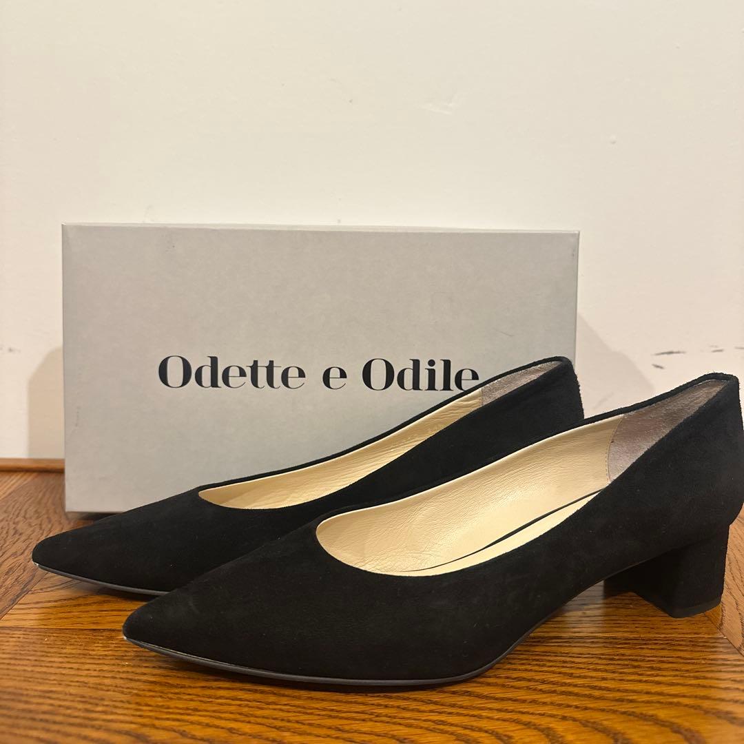 Odette e Odile ブラック ハイヒール 24.5cm