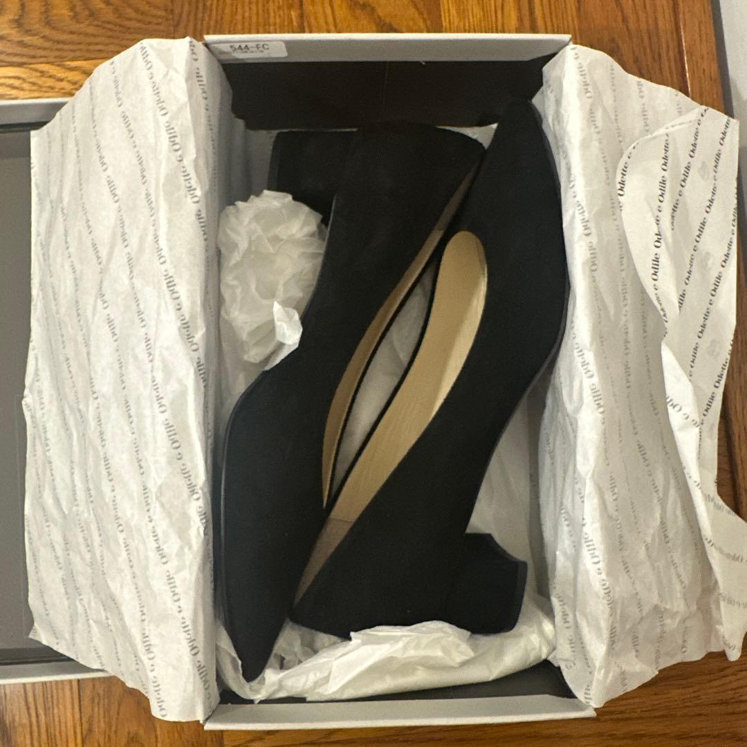 Odette e Odile ブラック ハイヒール 24.5cm