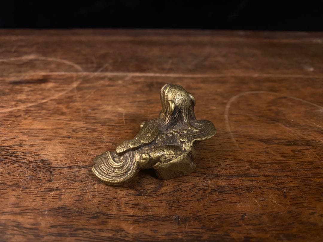 中国 真鍮製貔貅置物 文鎮 ペーパーウェイト