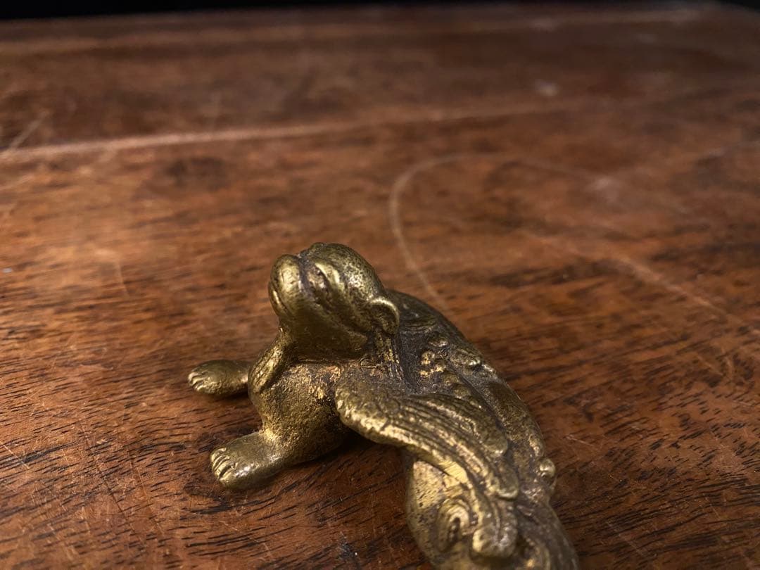 中国 真鍮製貔貅置物 文鎮 ペーパーウェイト