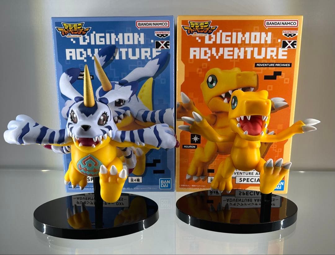 デジモン DXF フィギュア アグモン＆ガブモン※ガブモン台座接着済み