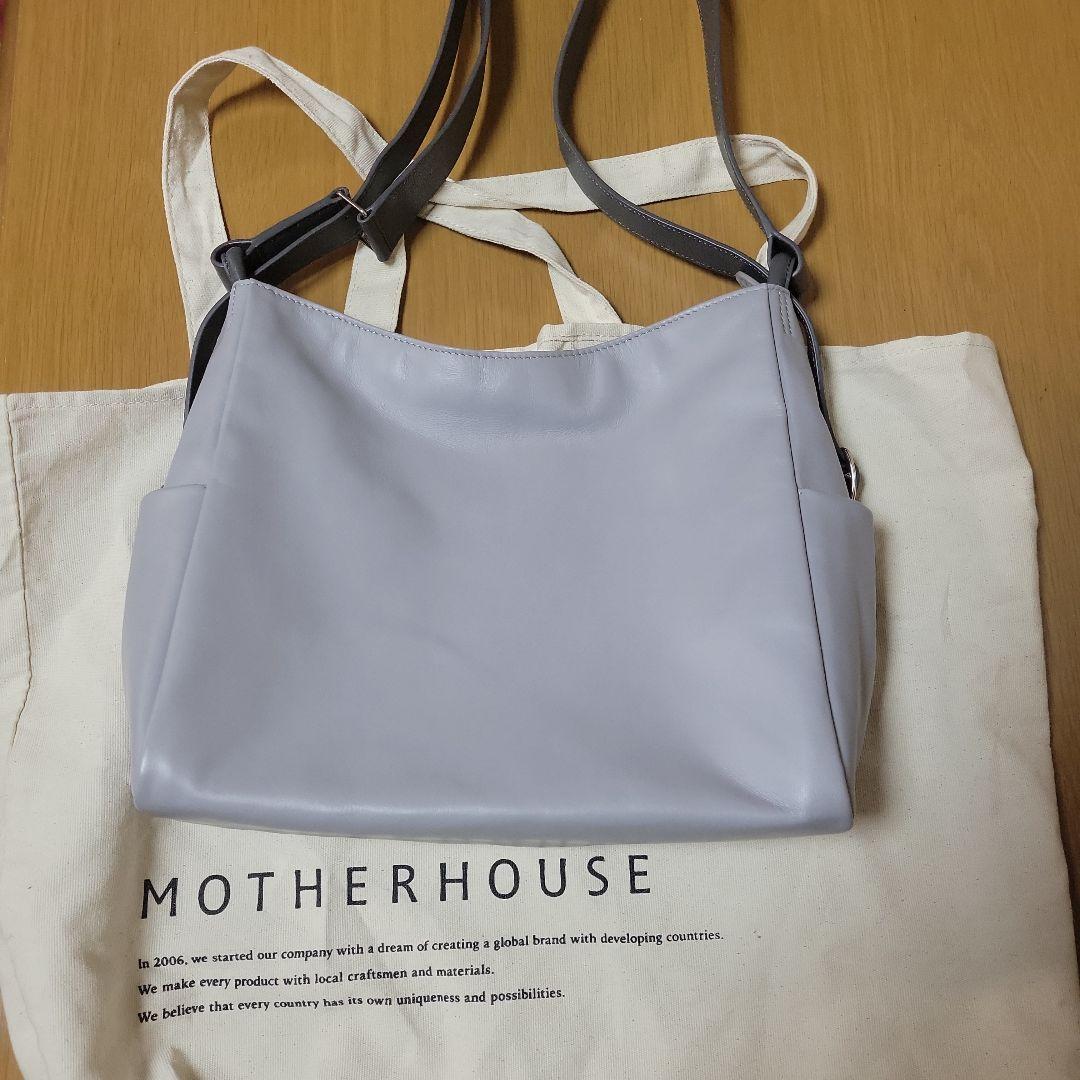 マザーハウス　3 ウェイ バッグ M スカイグレー