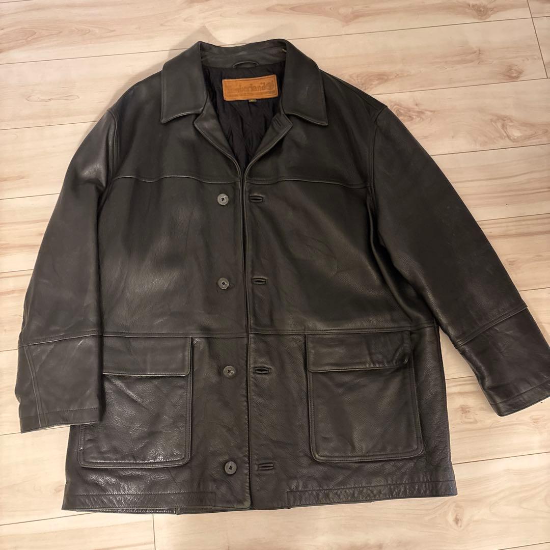 timberland レザー　カーコート
