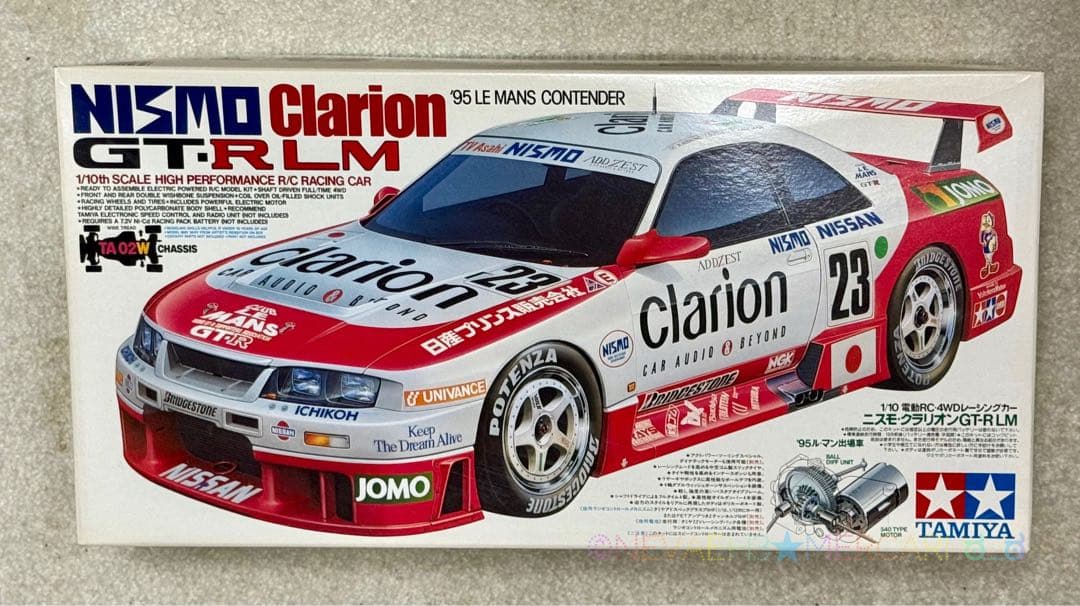 未組み立て★タミヤ◆ニスモ・クラリオンGT-RLM TA02Wシャーシ 1/10