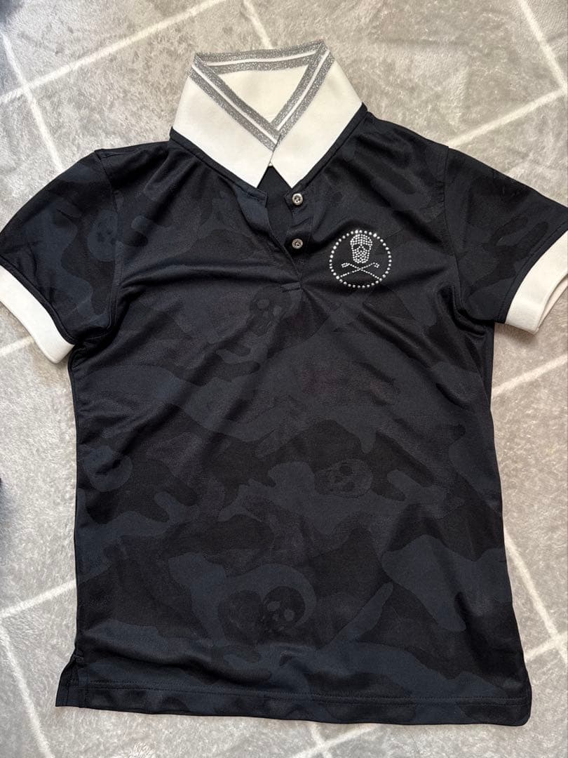 マークアンドロナ 迷彩柄 ブラック ポロシャツ - メルカリ