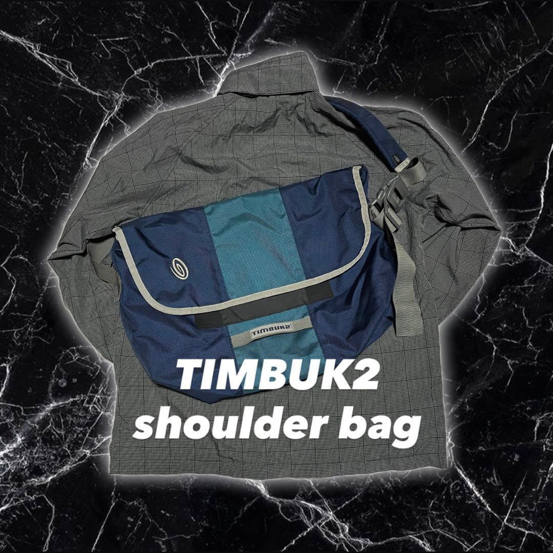 00s TIMBUK2 メッセンジャーバッグ ネイビー Y2K ワンショルダー