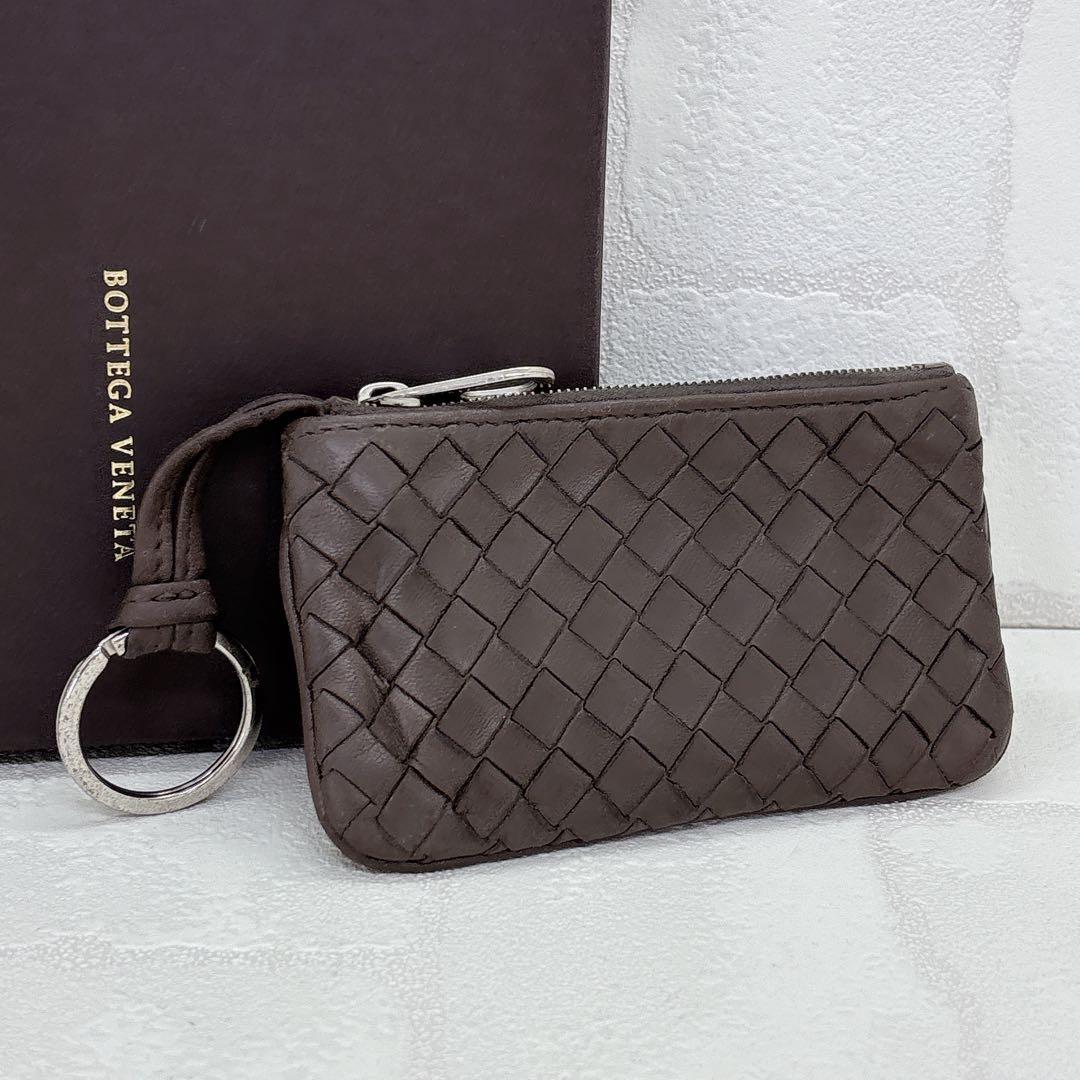 人気✨Bottega Veneta ダークブラウン ケース キーリング付き