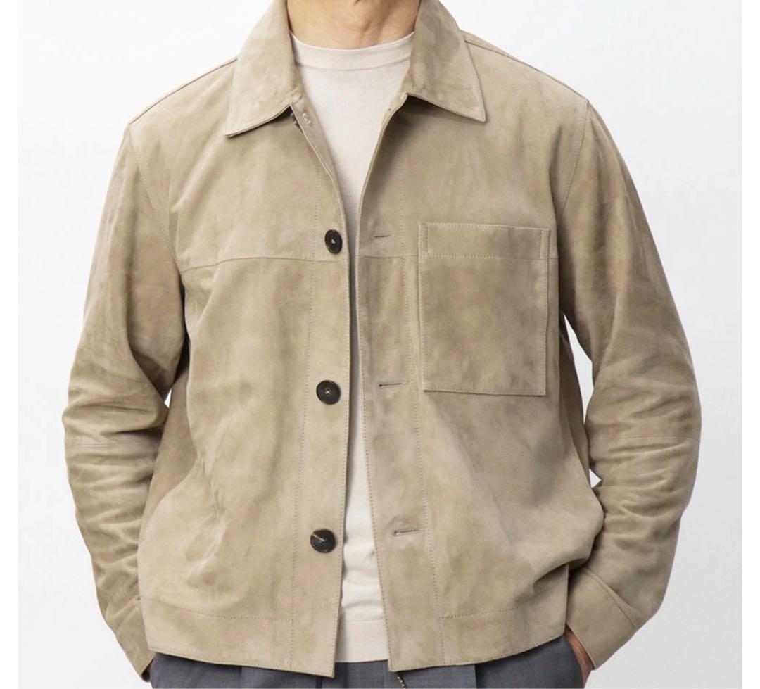 あさひまる新品未使用タグ付ARMA レザーシャツ PEAK ベージュ 46 メンズ 透湿防水 マルチポケットワークジャケット ZBHAZ64 - AIGLE