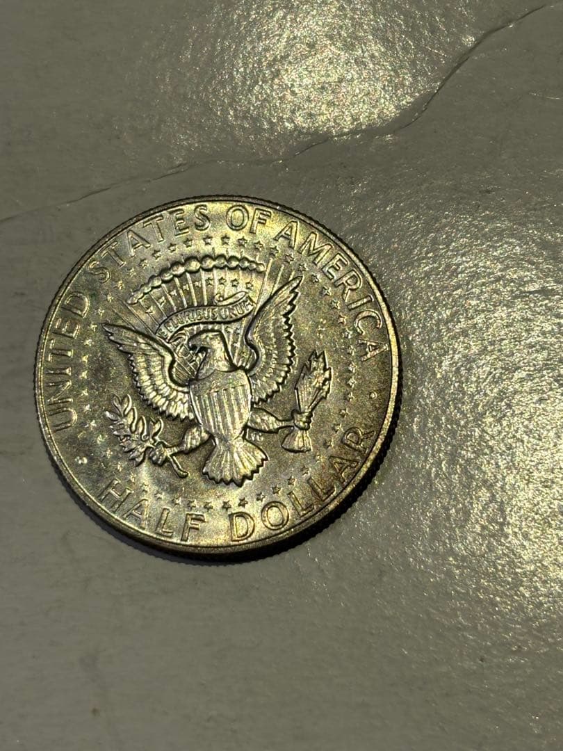 アメリカ 50セント銀貨 1966年 ハーフダラー ケネディ 古銭 - メルカリ