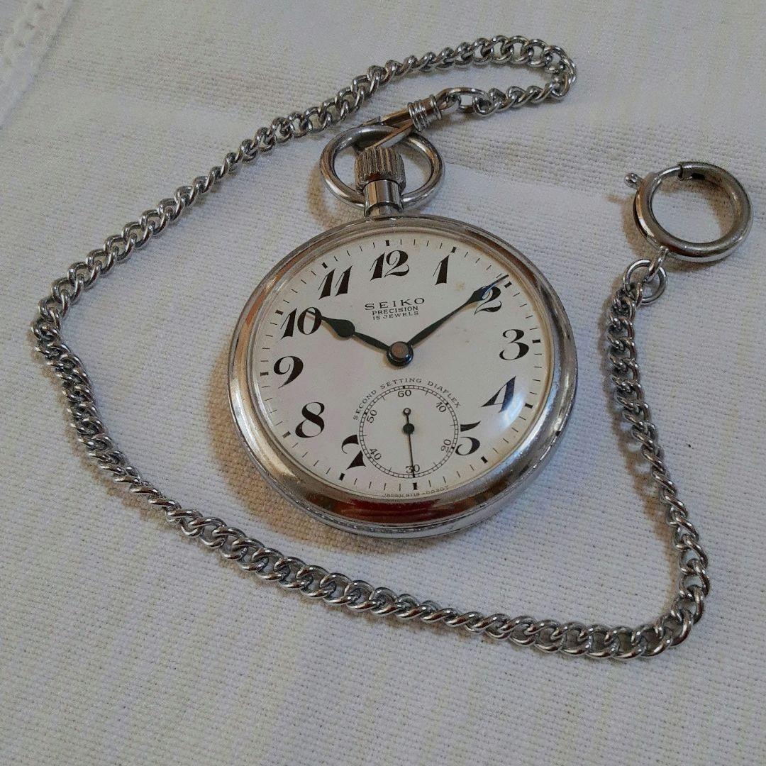 クッキー様ご依頼SEIKO PRECISION 昭和42年懐中時計15 石 - メルカリ