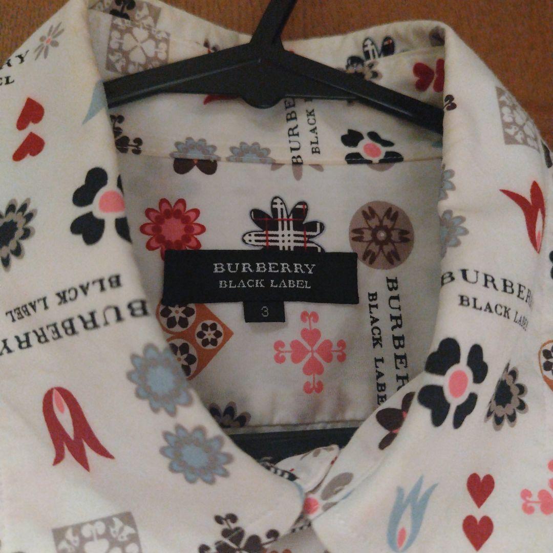 こ*ぼ様 BURBERRY BLACK LABEL 長袖シャツ サイズ3 BLACK BURBERRY