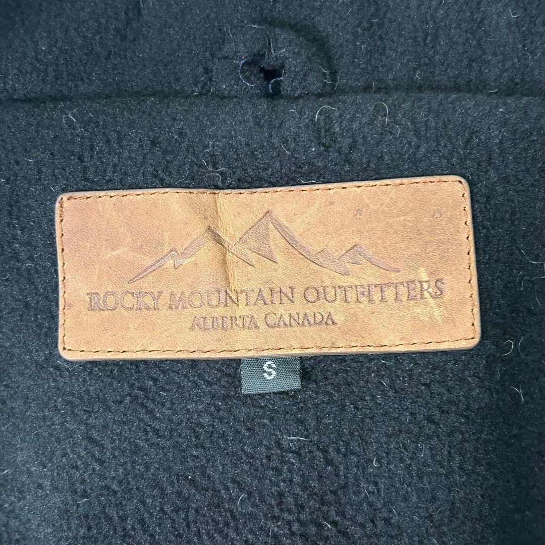 希少 ネパール製 ニット パーカー 裏地フリース ネイティブ柄 黒 茶