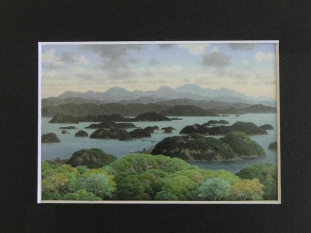 成田禎介、【連島風景】、希少な限定額装用画集画、新品高級額 額装付 成田禎介 「湖畔」 油彩6号 - 一枚の繪オンラインショップ