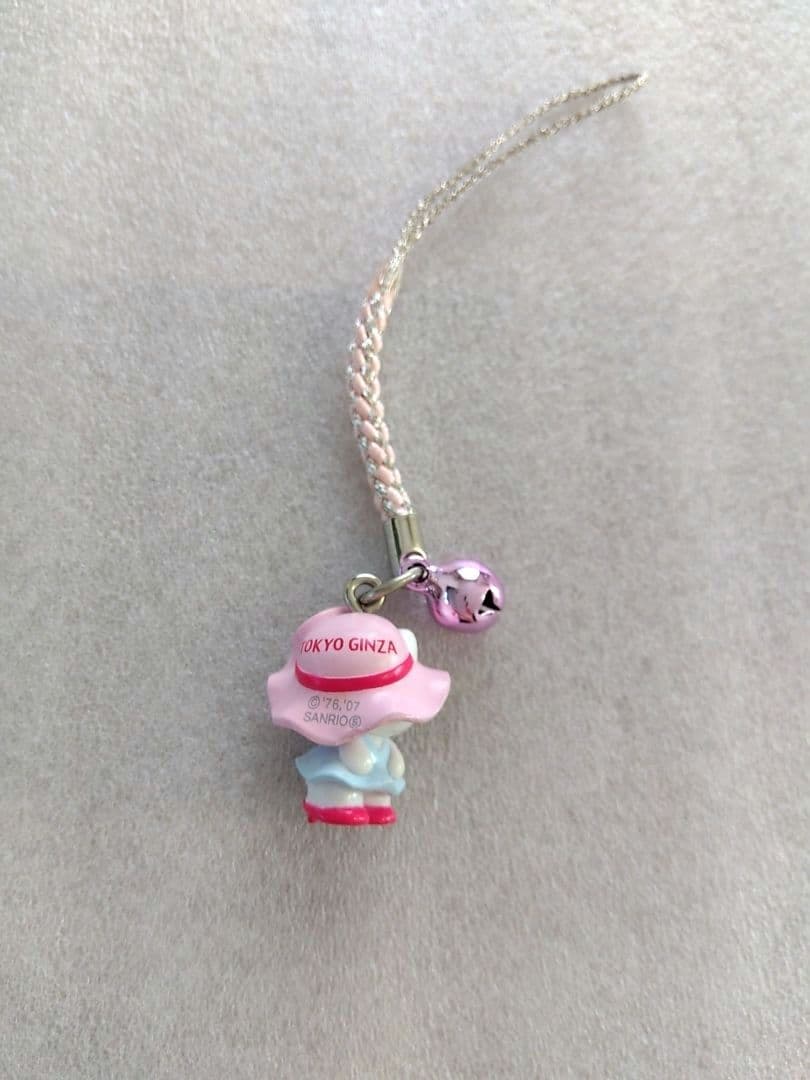 希少ハローキティ 銀座カンカン娘 東京限定 根付け ストラップ 2007年