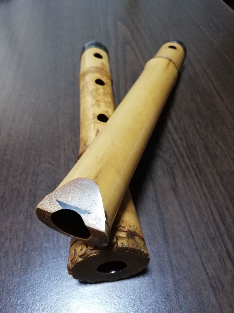 尺八　琴古 　鈴呂銘５穴　54㌢1.8寸