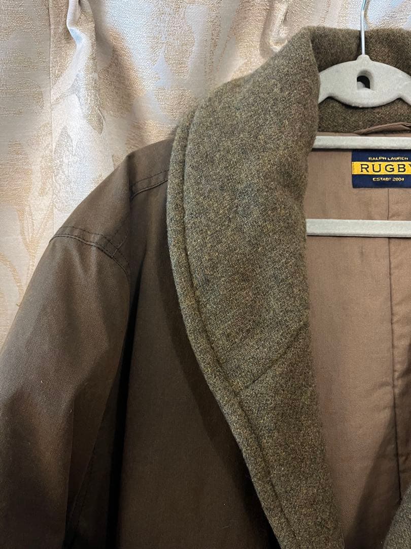 希少】ポロ ラルフローレン RUGBY ショールカラー キルティング