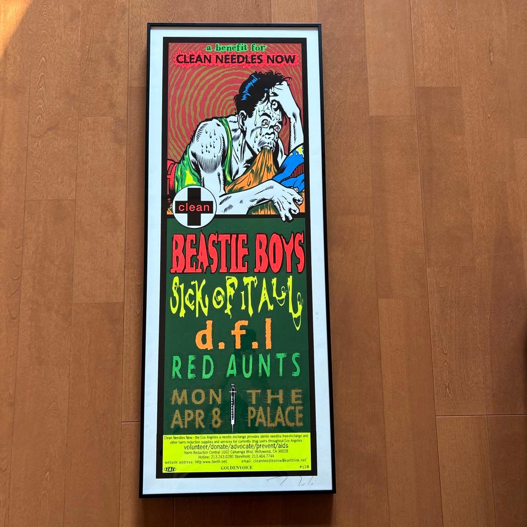 90’s TAZ BEASTIE BOYS シルクスクリーン　ポスター 希少◾️TAZ / BEASTIE BOYS ポスター ジャッキー 額装 - メルカリ