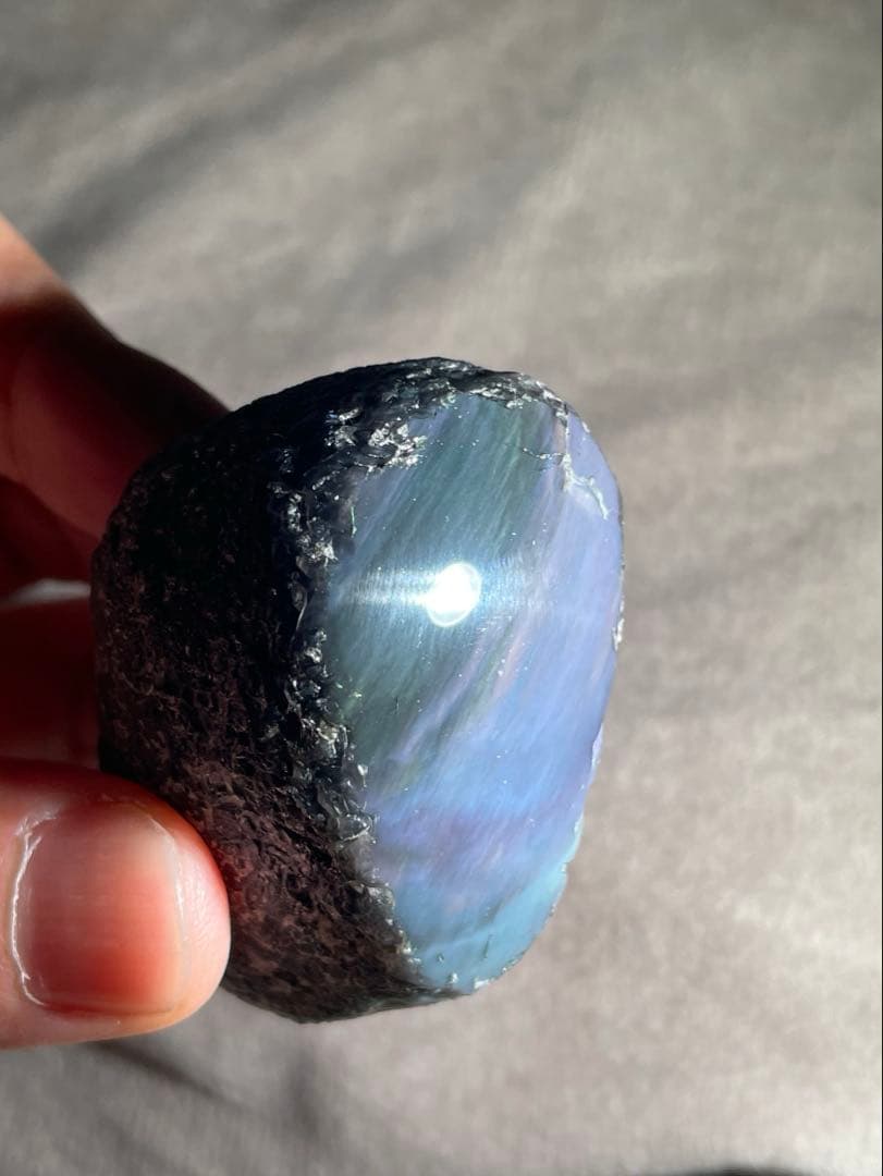 研磨品　十勝石玲瓏　複合色オーロラ　レインボーオブシディアン 2026年最新】十勝石 玲瓏の人気アイテム - メルカリ