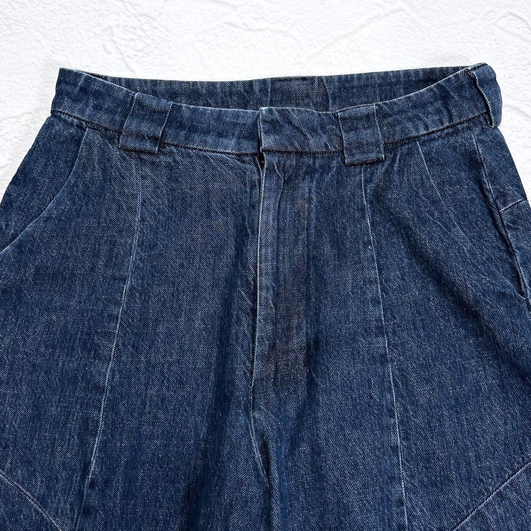 絶版・美品 JURGEN LEHL ヨーガンレール デニム テーパードパンツ 立体