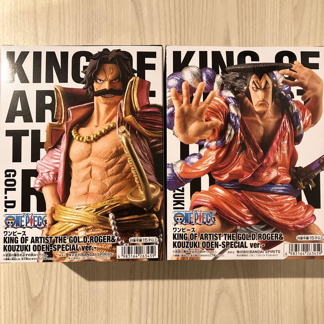 ワンピース KING OF ARTIST ロジャー 光月 おでん フィギュア - メルカリ