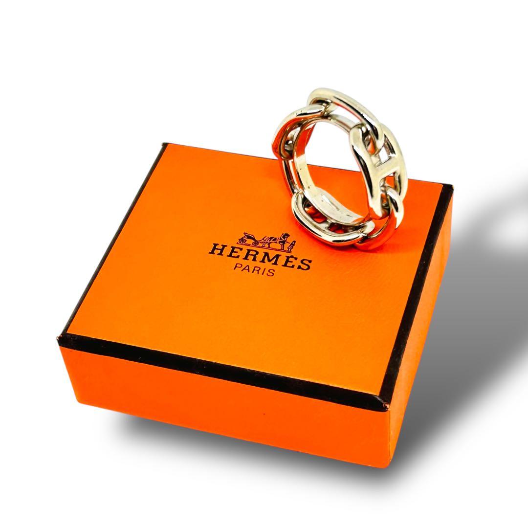 極美品 HERMES エルメス ジャンボシェーヌダンクル スカーフリング SOLD OUT』HERMES Chaine d'Ancre Scarf ring エルメス