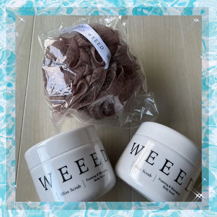 値下げ中 WEEED 桃尻スクラブ ブリススクラブ ウィード 泡立てネット 人気