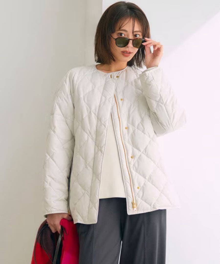 【自宅で洗濯OK / 軽量で暖かい】TAIONコラボ キルティングブルゾン 自宅で洗濯OK / 軽量で暖かい】TAIONコラボ キルティングブルゾン