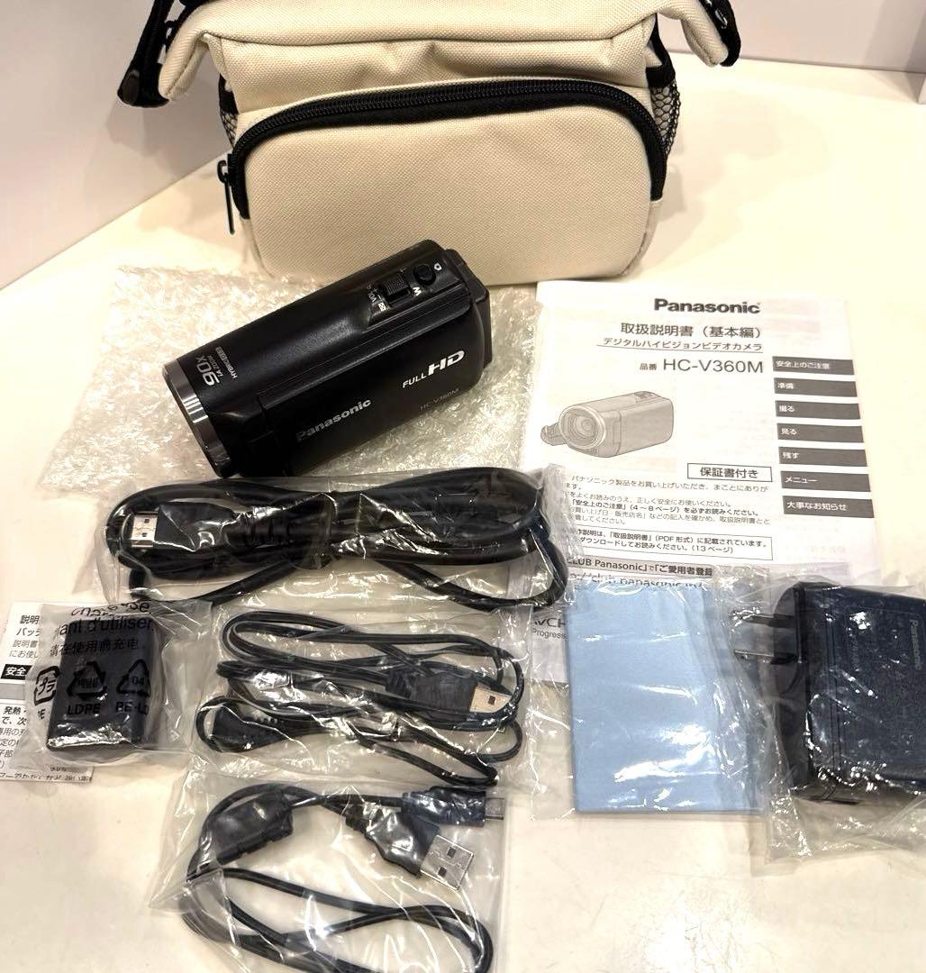 【美品】Panasonic デジタルハイビジョンビデオカメラ HC-V360M