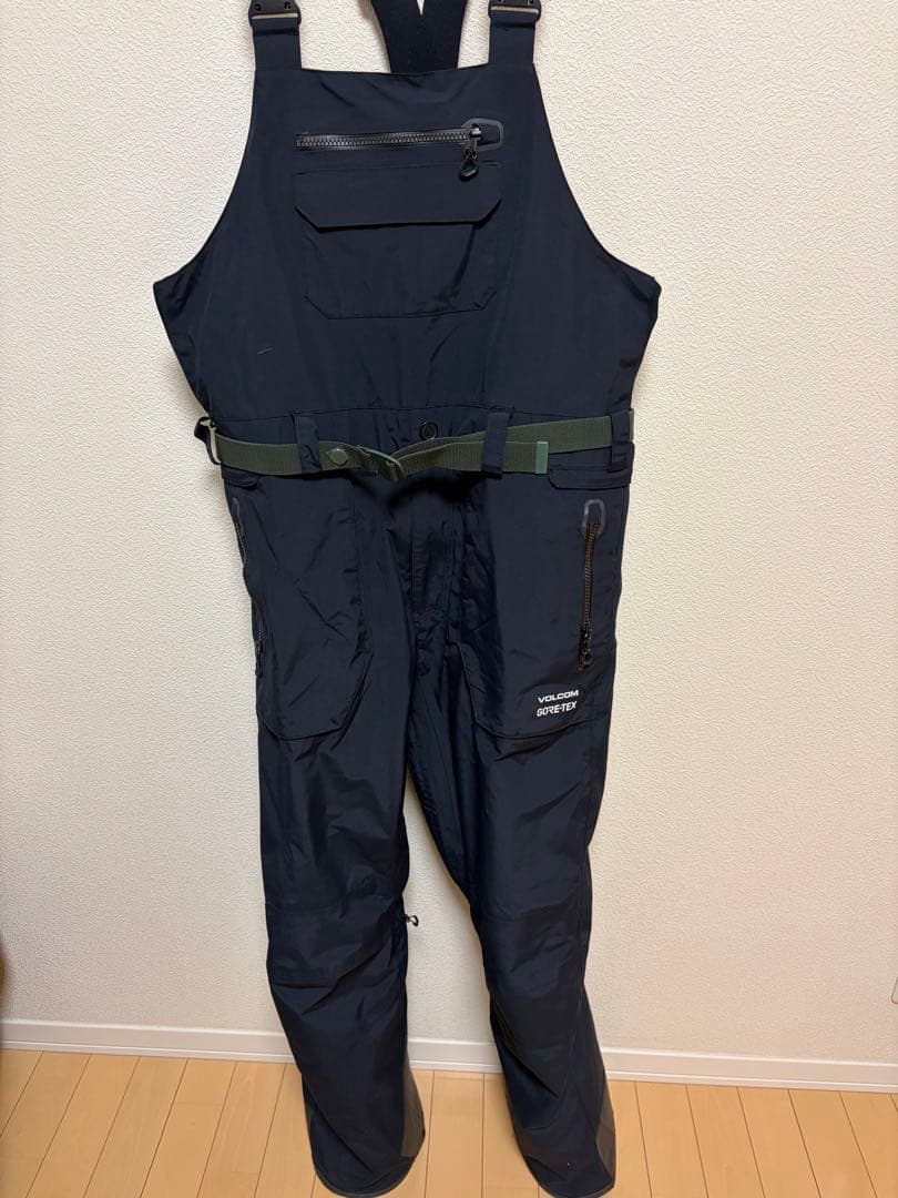 VOLCOM ゴアテックス ビブパンツ US-S ブラック スノーボードウェア