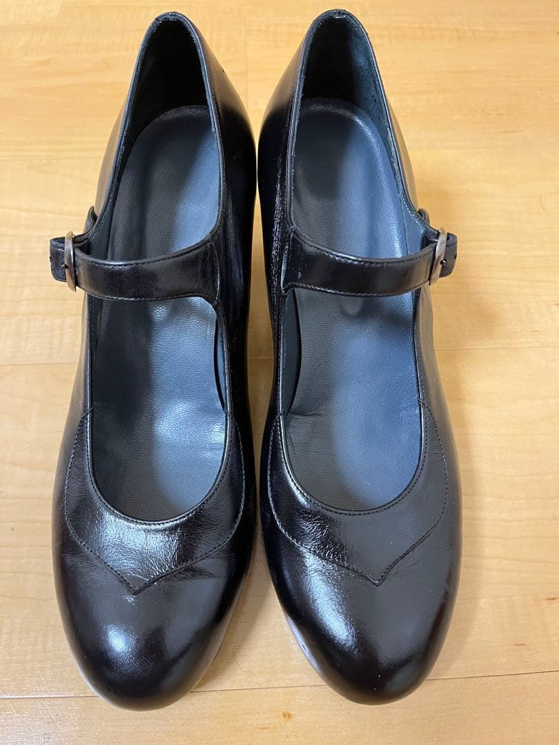 黒革 フラメンコシューズ ドンフラメンコ 39 ½サイズ