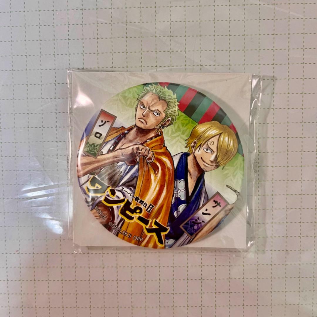 ワンピース 歌舞伎 ゾロ サンジ 原作 缶バッジ