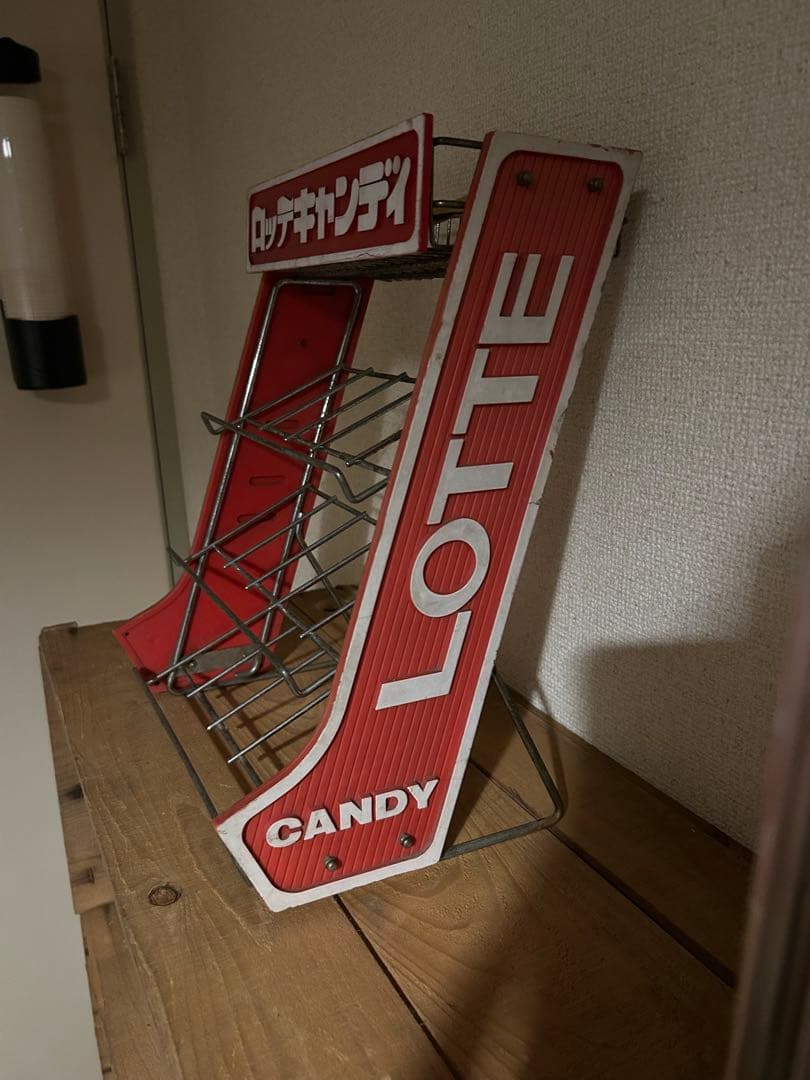 超希少 LOTTE ディスプレイラック 赤 3段式 非売品 ※期間限定値下中