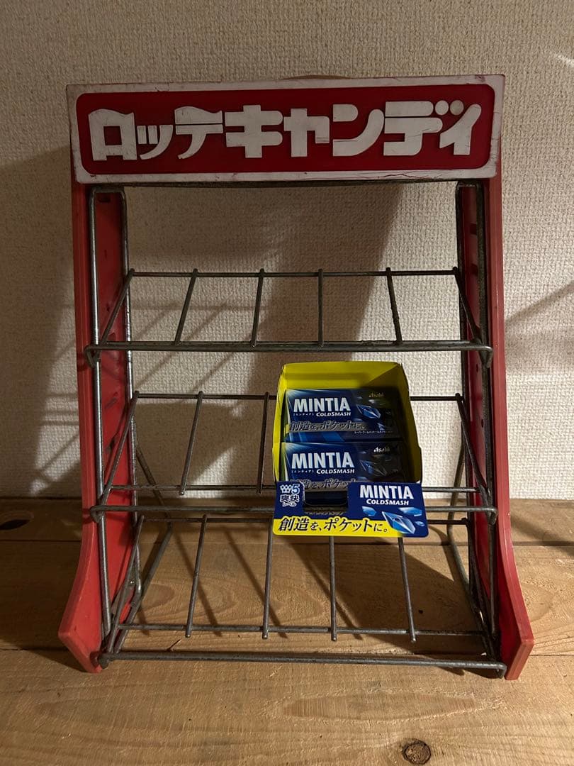 超希少 LOTTE ディスプレイラック 赤 3段式 非売品 ※期間限定値下中