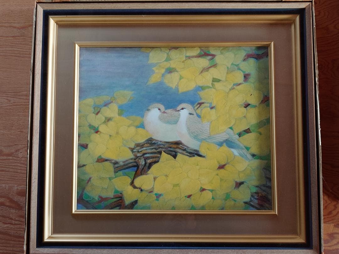 日本画　題名「平和」