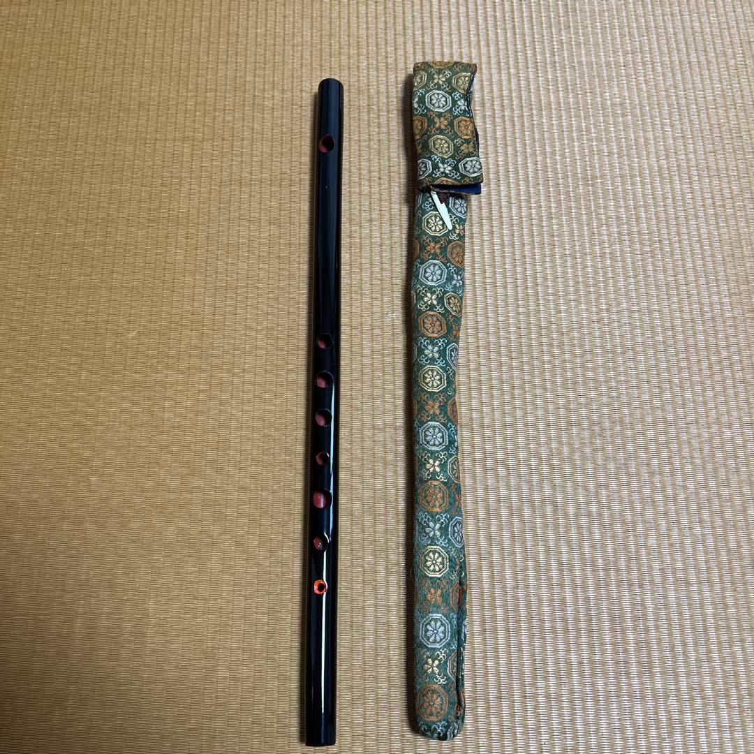 篠笛丸山　篠笛　６本調子　唄用（ドレミ調）笛袋付き