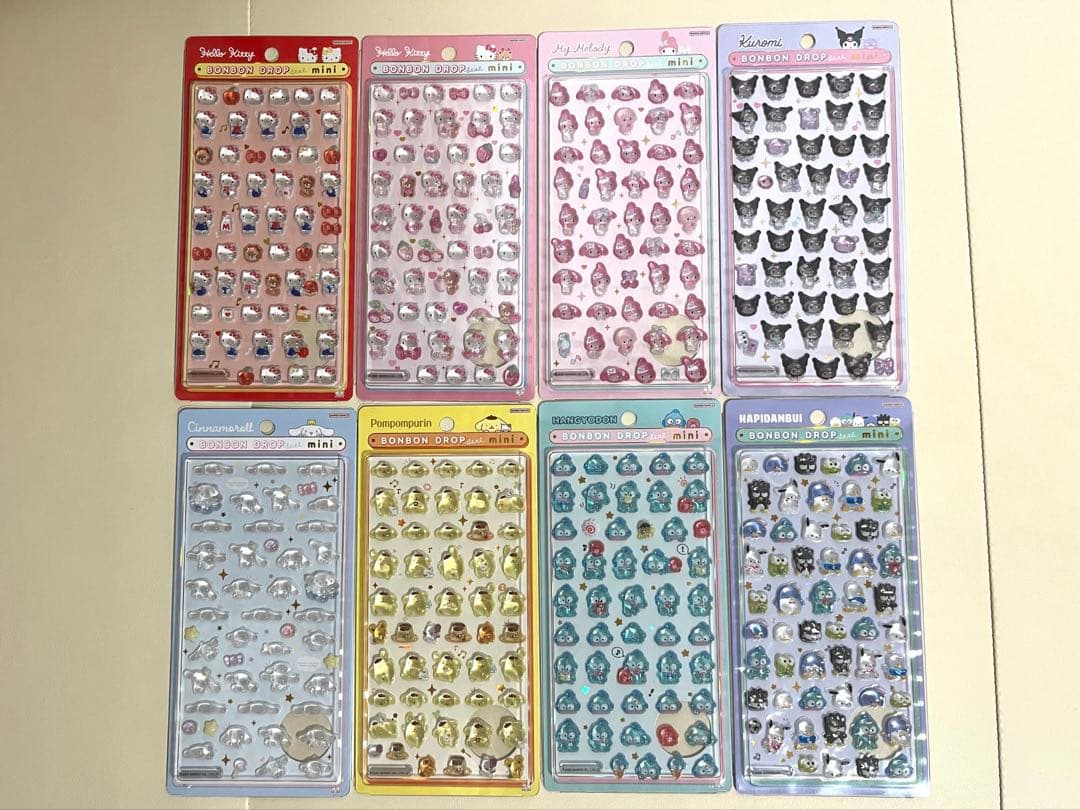 【正規品】ボンボンドロップシール　サンリオミニ コンプリートセット