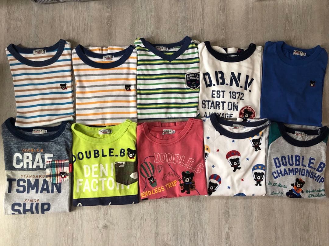 ダブルビー　Tシャツ 130 まとめ売り　男の子　夏物