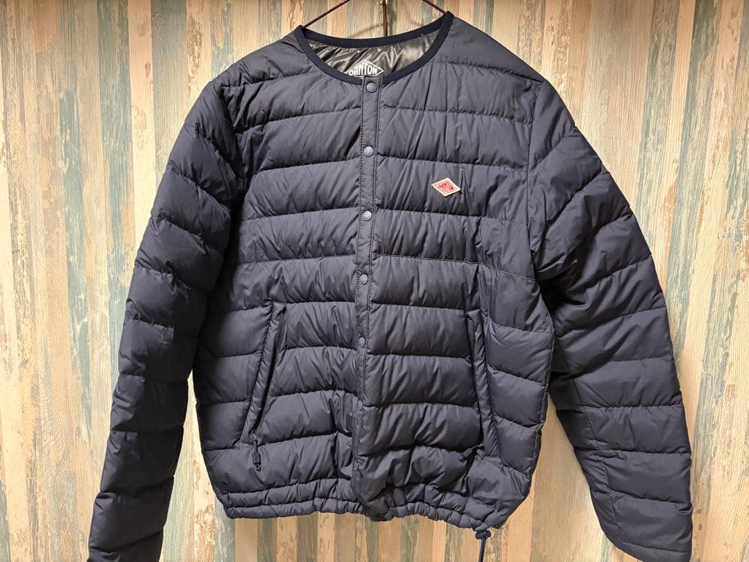 DANTON ネイビー ダウンジャケット S