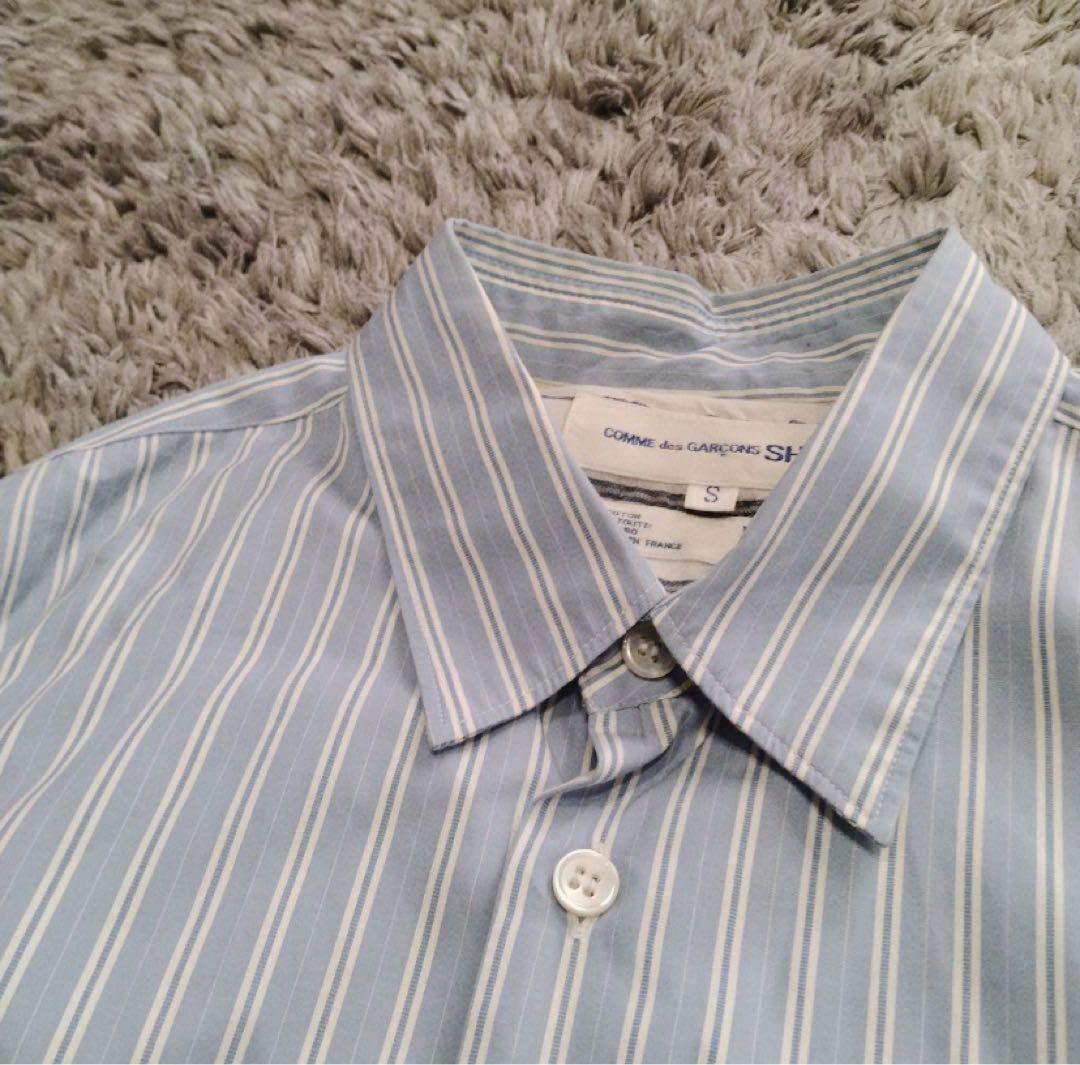 COMME des GARÇONS ストライプ 長袖シャツ フランス製 - メルカリ