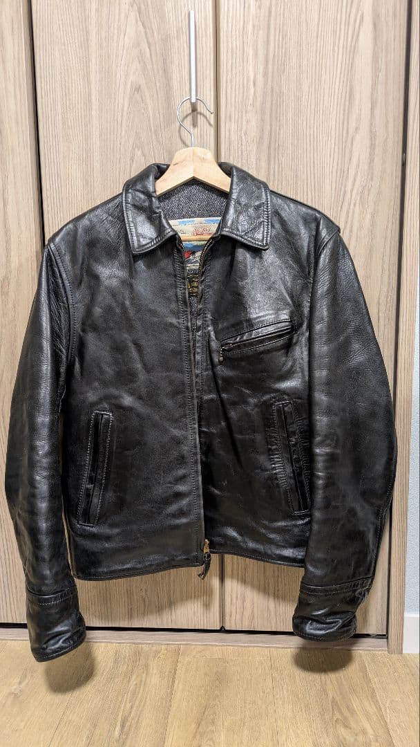 エアロレザー 革ジャン 本革 ホースハイド ステアハイド ライダース 楽天市場】エアロレザー AERO LEATHER ライダースジャケット HALFBELT