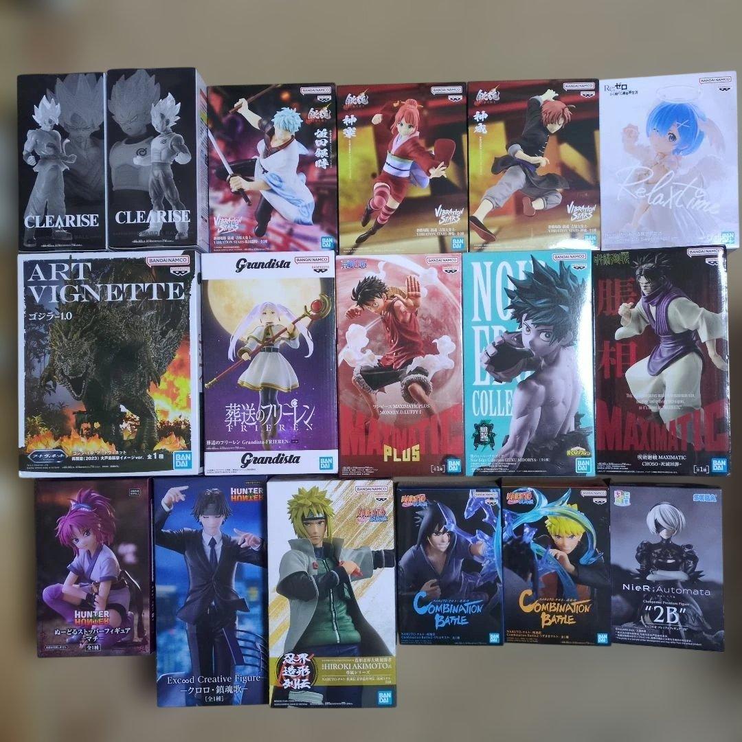 プライズフィギュアまとめ売り 17体 NARUTO ルフィ デク 銀魂 脹相